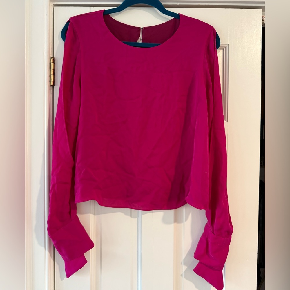 Woman's blouse exposed shoulders